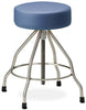 Stainless Steel Stool with Rubber Feet & Upholstered Top