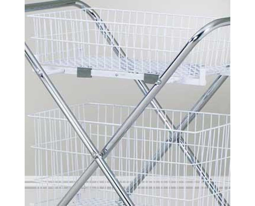 Wire Basket (Compatible with Folding Cart), 6" Basket