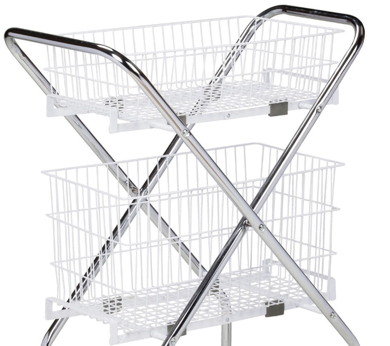 Wire Basket (Compatible with Folding Cart), 12" Basket