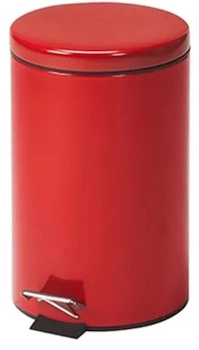 Medium Round Waste Can, Red