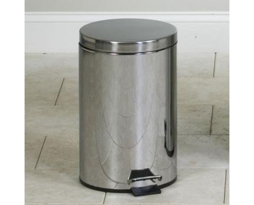 Medium Round Waste Receptacle, Stainless Steel