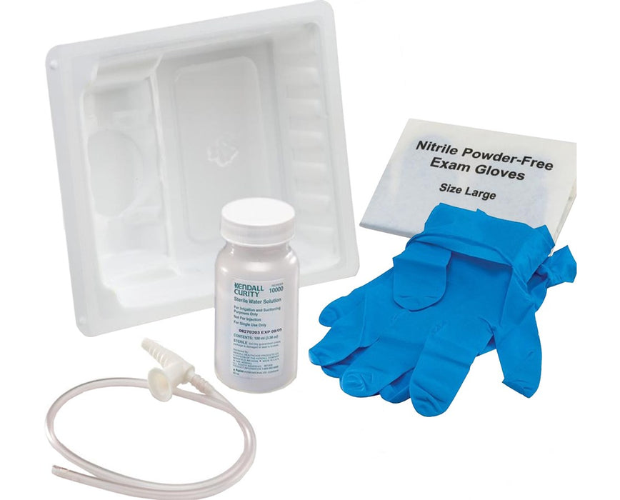 Suction Catheter Tray w/ Solution - 24/Case - Sterile