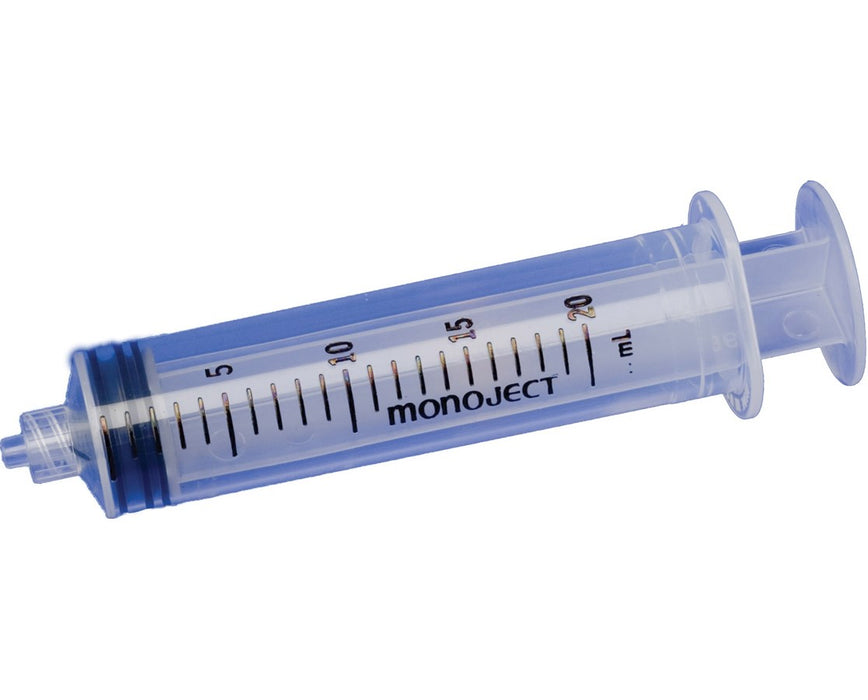 Monoject SoftPack Syringes 20 mL, Luer Lock Tip - 160/Case