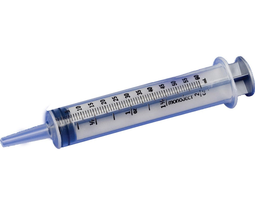 Monoject SoftPack Syringes 60 mL, Regular Luer Tip - 120/Case