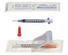 Monoject Insulin Syringe w/ Hypodermic Needle - 1/2 mL, 29G x 1/2