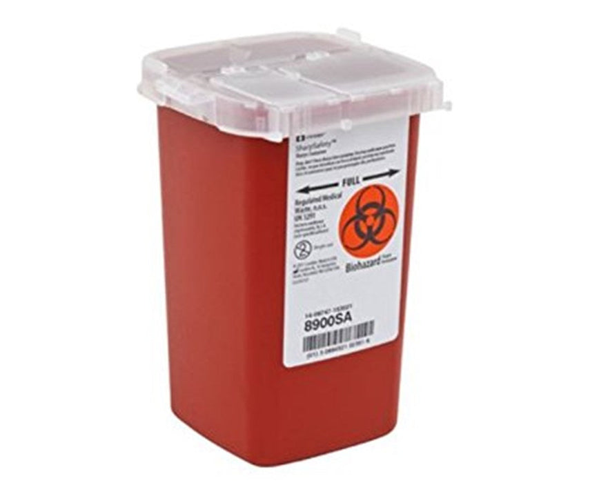 SharpSafety Disposal Sharps Container, Phlebotomy 1 Qt. 100/CS