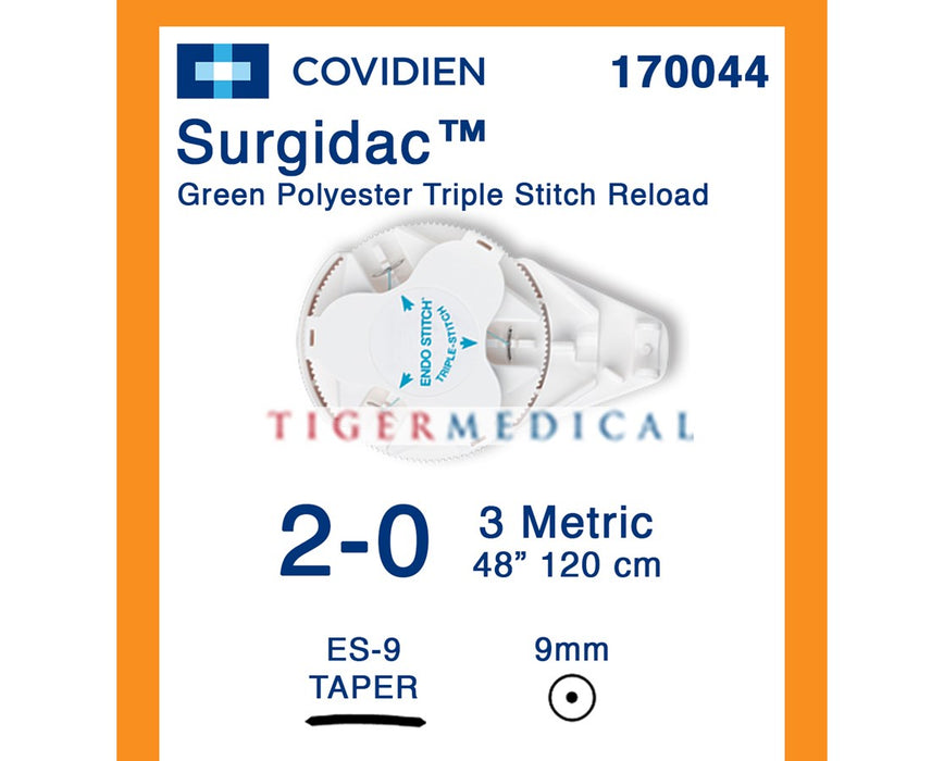 Endo Stitch Surgidac Triple Stitch Reload Sutures, 3/Box