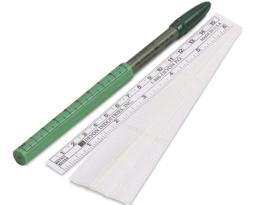 Devon Surgical Markers, 155, Ruler Cap, Regular Tip - 100/Case