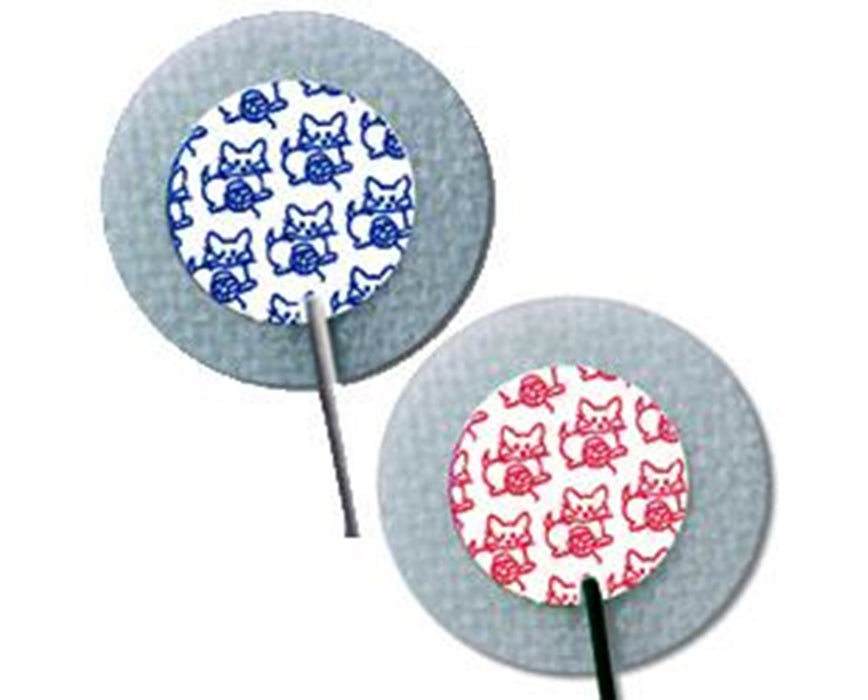 MEDI-TRACE KITTYCAT Pre-Wired Neonatal Cloth Electrodes, Small, Radiolucent - 300/cs