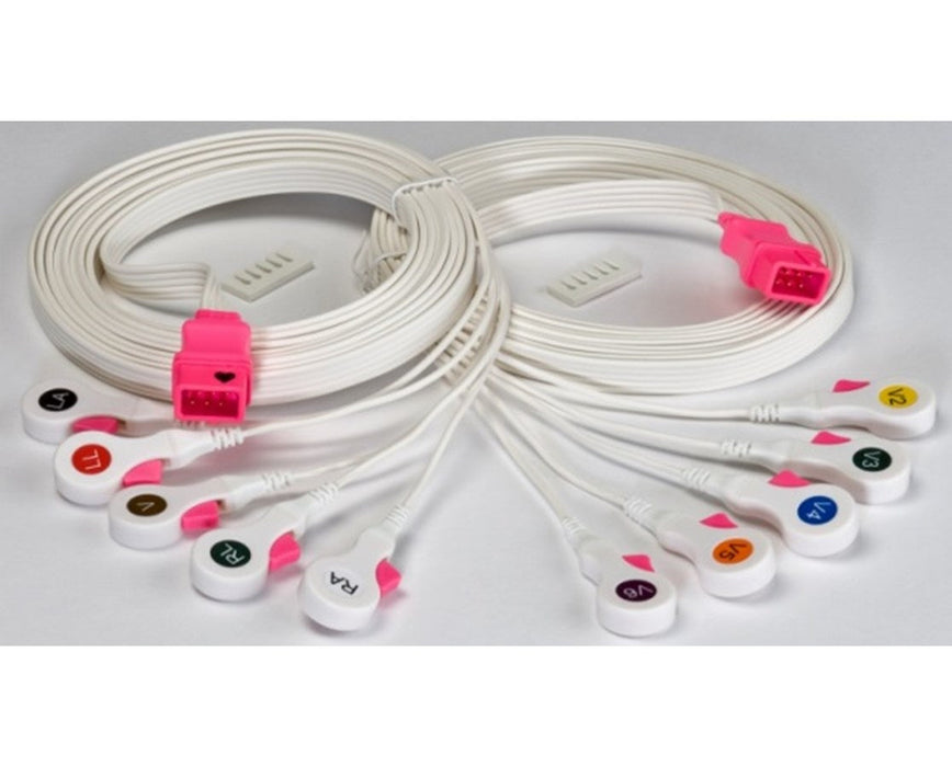 Kendall Cable & Lead Wire System, Disposable - 10 Lead (250/Case)