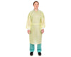 Poly-Coated Full-Back Isolation Gown Yellow - Universal