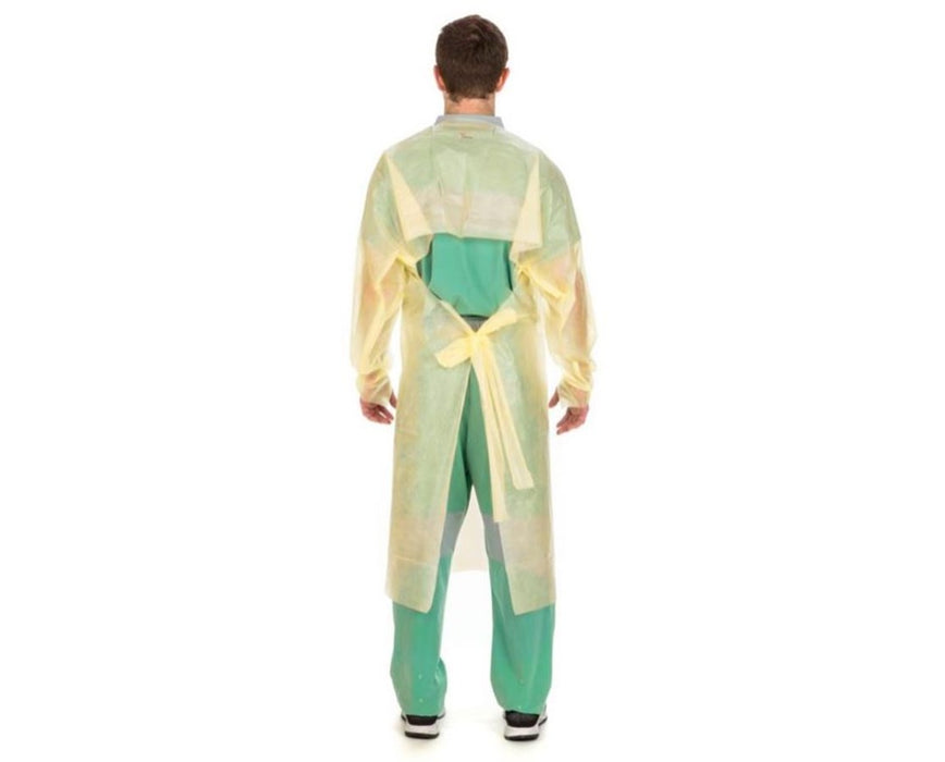 Over-The-Head Poly-Coated Protective Gown