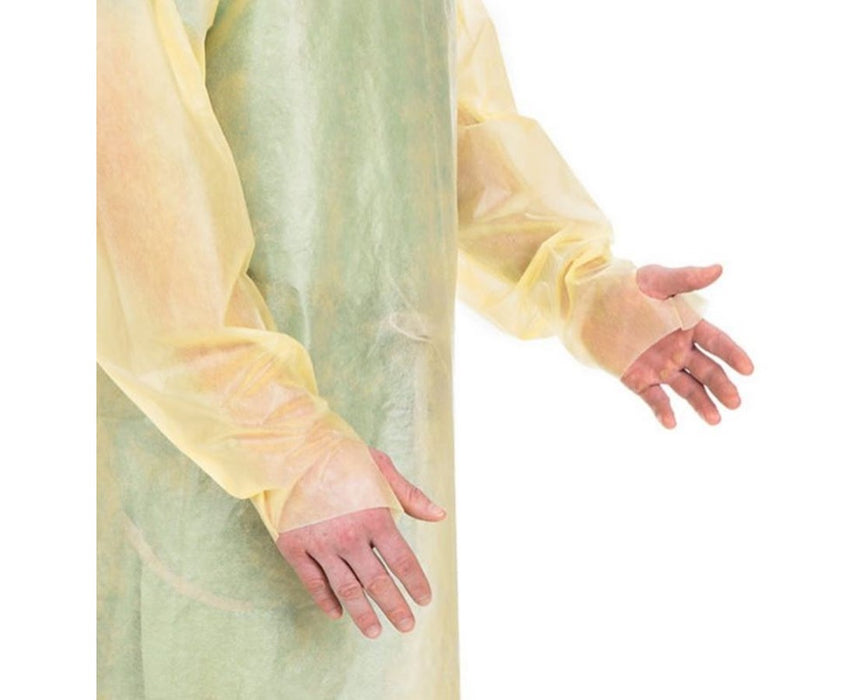 Over-The-Head Poly-Coated Protective Gown