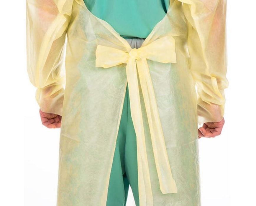 Over-The-Head Poly-Coated Protective Gown