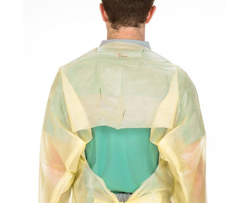 Over-The-Head Poly-Coated Protective Gown