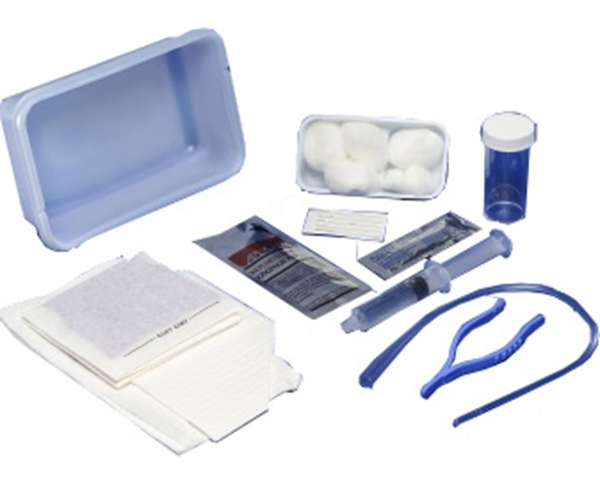 Urethral Catheter Tray (Open), Clear Vinyl, 14FR - 20/Case