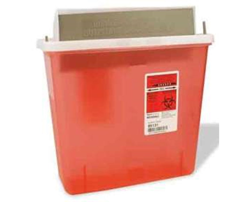 SharpSafety Biohazard Disposal In Room Sharps Container, Mailbox-Style Lid - 20/Cs