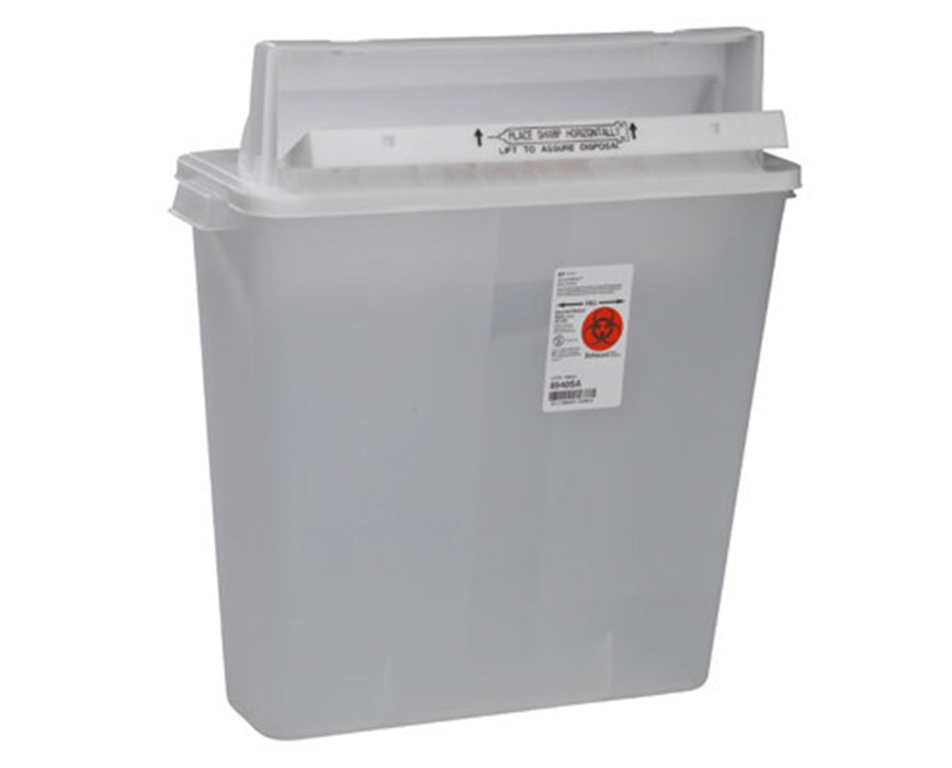 2 Gal. Monoject In-Room Pharmaceutical Sharps Disposal Container w/ Counter-Balanced Lid (10/case)