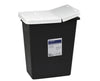 SharpSafety Biohazard Disposal Hazardous Waste Container w/ Hinged Lid, 10/cs