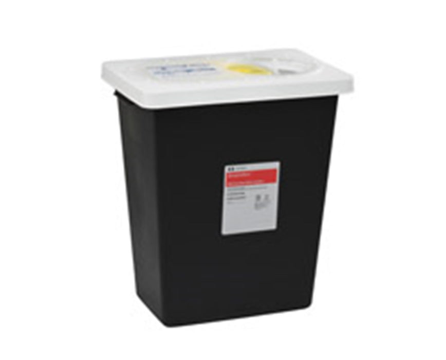 SharpSafety Disposal RCRA Hazardous Waste Container, Slide Lid - 12 Gallon, 10/Cs