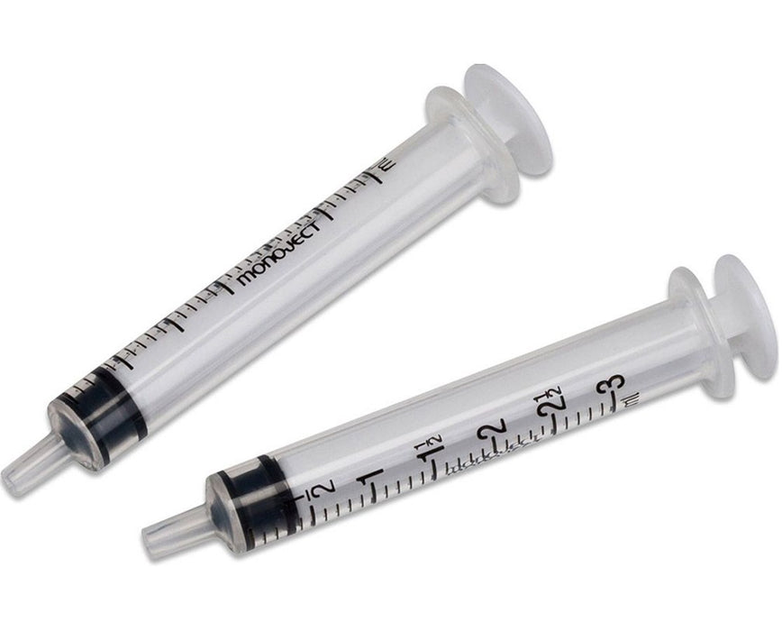 6mL Monoject Non-Sterile Syringes, Luer Lock Tip (500/case)
