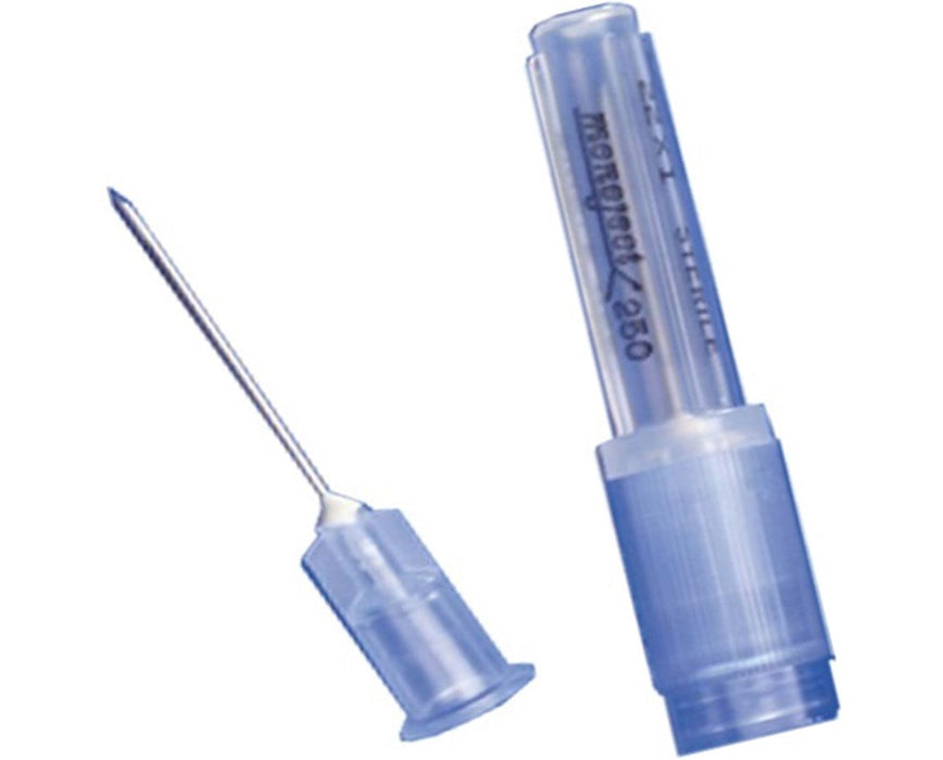 Rigid Pack Hypodermic Needles with Polypropylene Hub, Short Bevel, 18G x 1" - 1000/Case