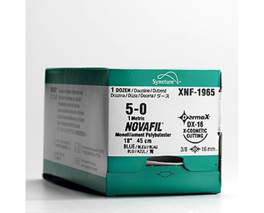 Novafil Monofilament Polybutester Suture, Size 4-0 - 12/bx