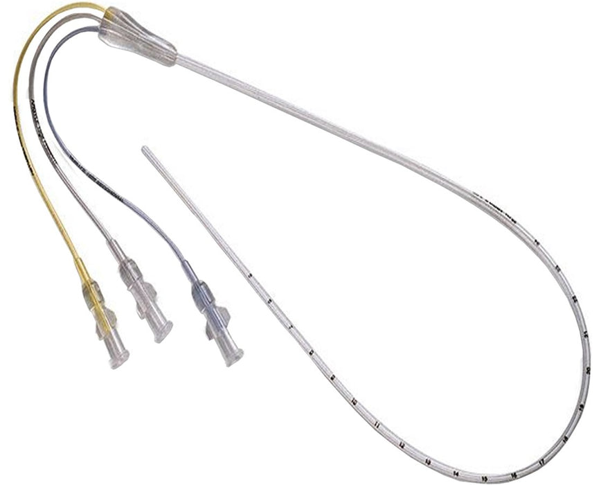 Argyle Polyurethane Triple-Lumen Umbilical Vessel Catheter, Luer Lock Hubs, 5FR, 15" Length - 5/Case