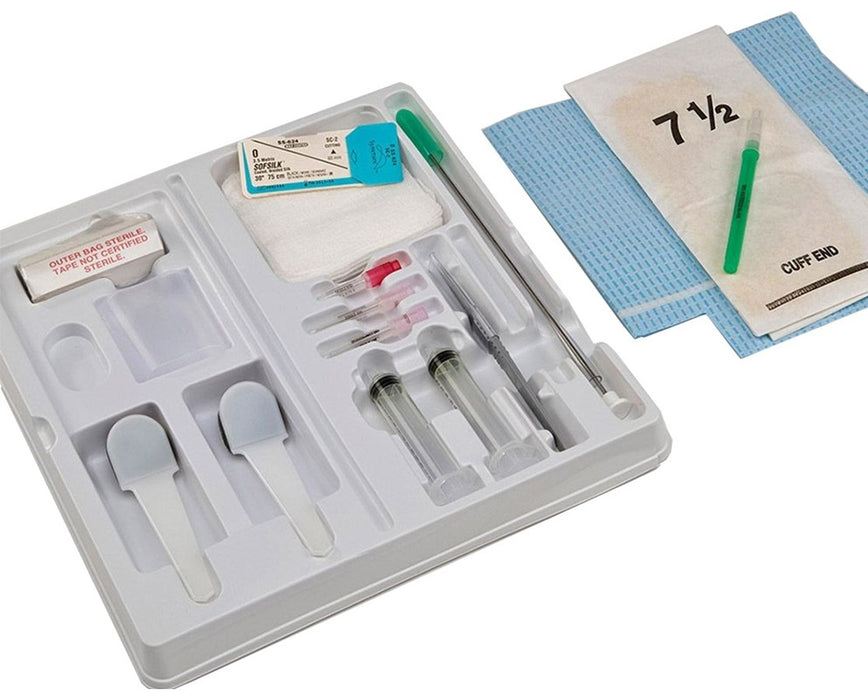 Argyle Trocar Catheter Kit, 28FR, 9.3mm O.D., 10" - 10/cs