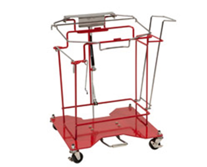 SharpSafety Foot Pedal Cart For Hinged Lid Container - 1/Cs 8 Gallons