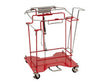 SharpSafety Foot Pedal Cart For Hinged Lid Container. 8 Gallons (1/ea)
