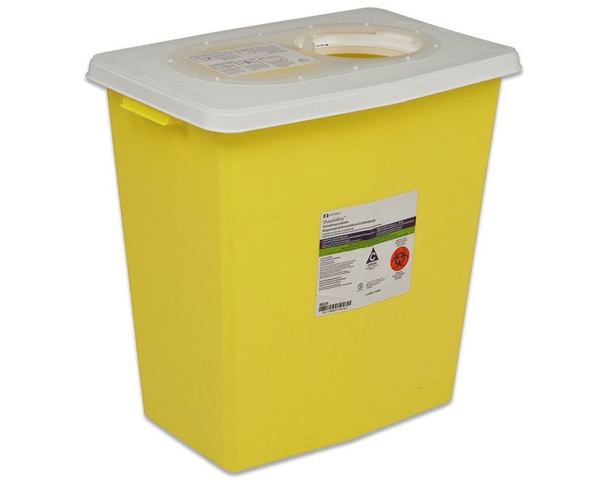 Chemotherapy Sharps Disposal Container w/ Sliding Lid (10/case)