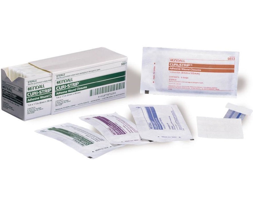 Curity Adhesive Wound Closure Strips - 1000/Case