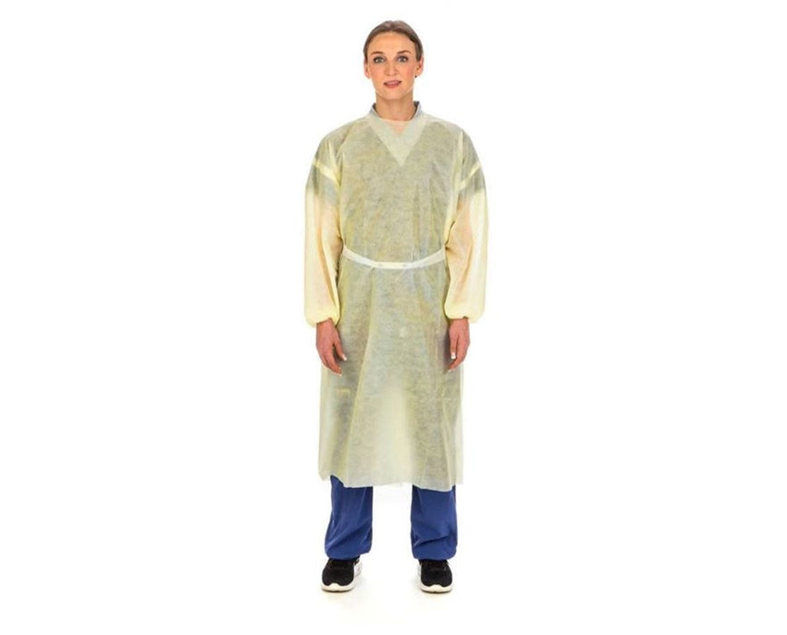 AAMI Level 2 Medium Weight Isolation Gown Universal, with Tape tab neck