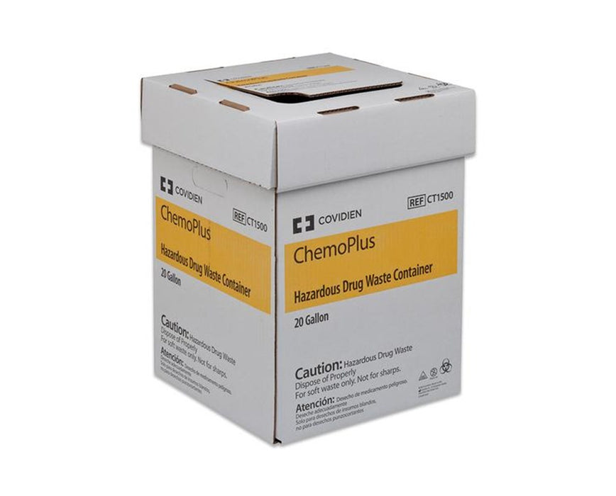 ChemoPlus 20 Gal. Chemo Soft Waste Disposal Container - 6/Cs