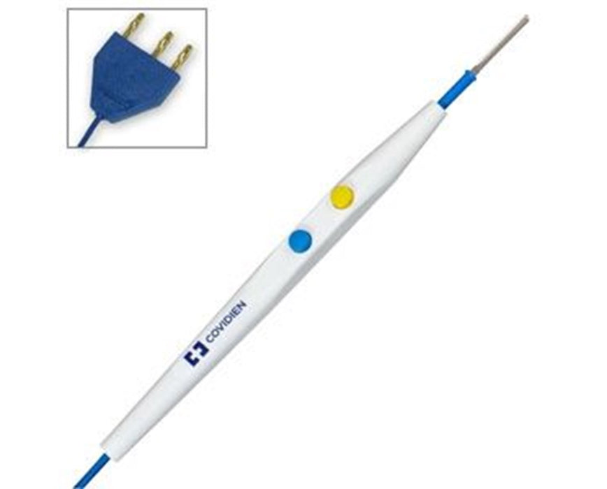 Valleylab Button Switch Pencil with Stainless Steel Hex-Locking Blade Electrode & 10 ft (3 m) Cord - 50/cs