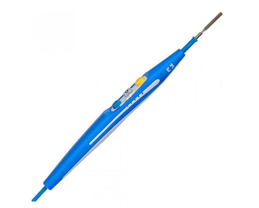 Force TriVerse Electrosurgical Pencil with Edge Coated Hex-Locking Blade Electrode, Holster & 15 ft (4.6 m) Cord - 25/cs
