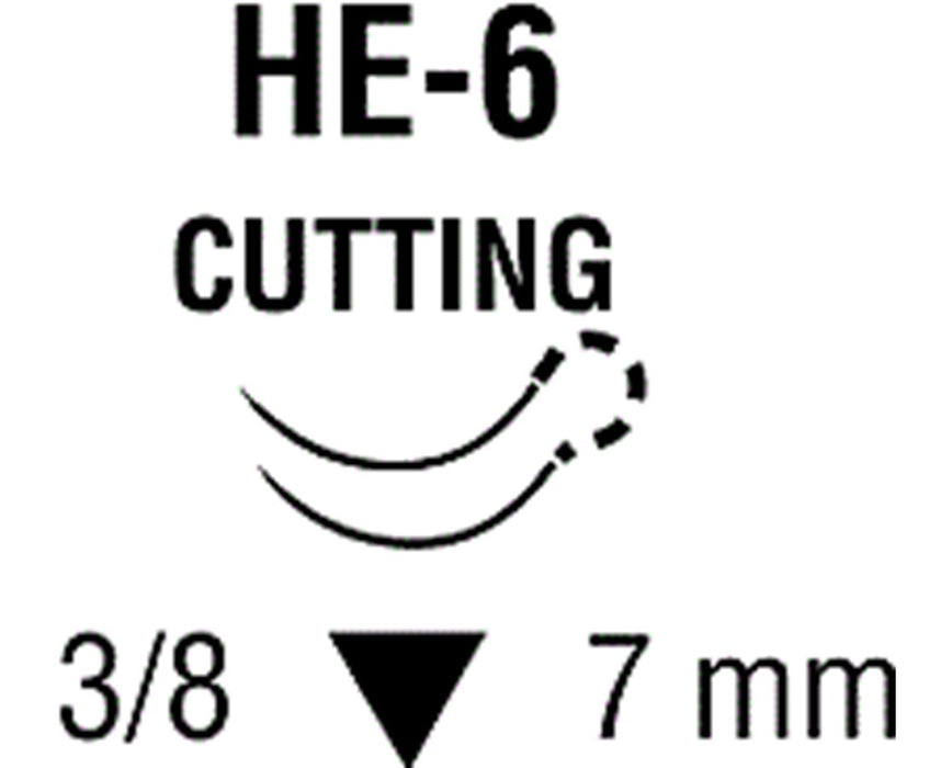 Chromic Gut Sutures, Reverse Cutting, Size 6-0 - 12/bx