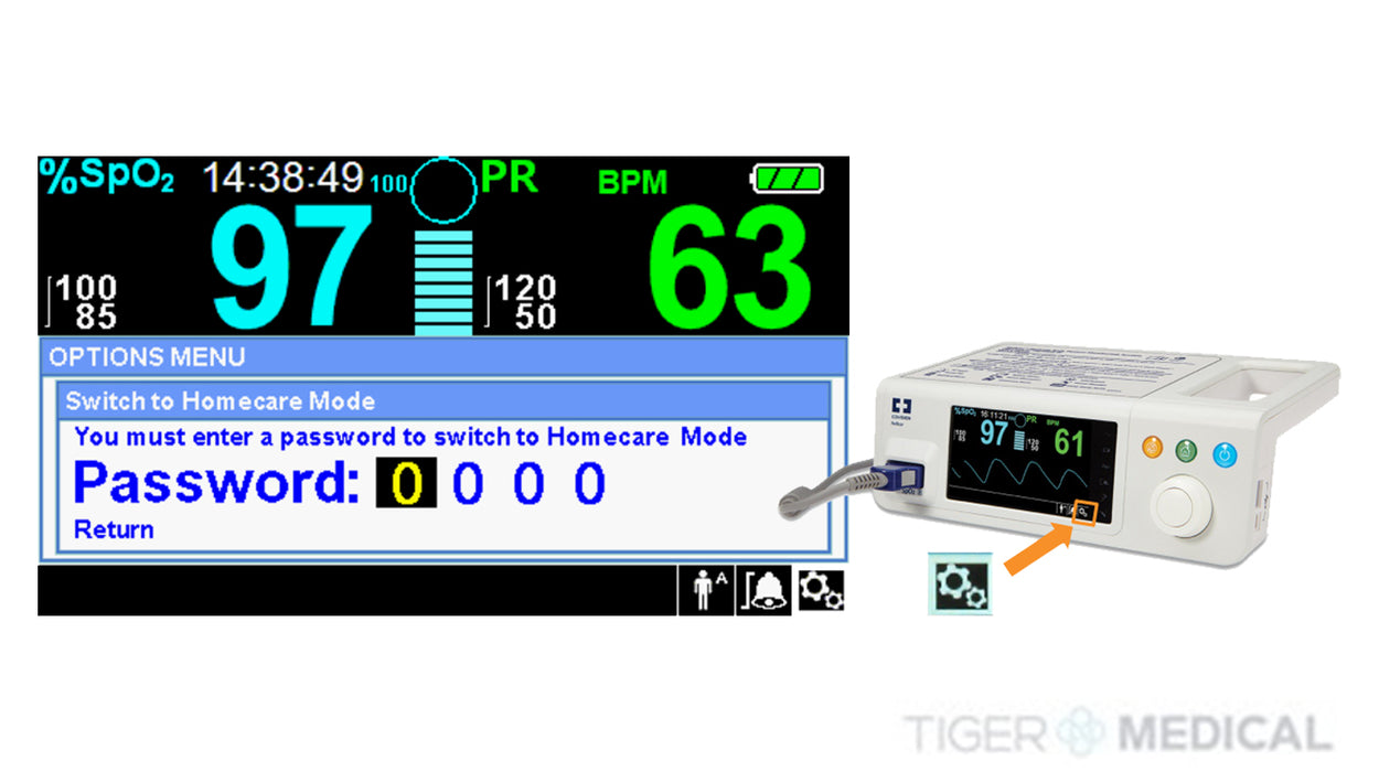 Nellcor Bedside SpO2 Patient Monitor w/ Homecare Mode