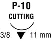 Polysorb Absorbable Sutures, Size 5-0, Premium Reverse Cutting, Undyed, 18