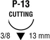 Polysorb Absorbable Sutures, Size 5-0, Premium Reverse Cutting, Undyed, 18