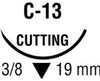 Polysorb Coated Synthetic Absorbable Sutures, Reverse Cutting. Violet, Size 4-0, 30