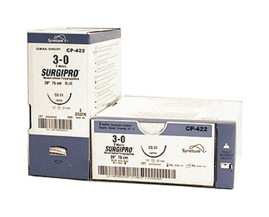 Surgipro Monofilament Polypropylene Suture, 2-0 - 36/bx