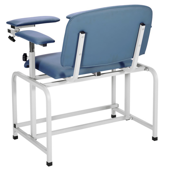 Viva Comfort Bariatric Padded Blood Drawing Chair - Blue