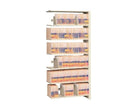 4 Post Double Entry Add-On Shelving 76-1/4” High, 5 to 7 Tiers