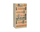 4 Post Double Entry File Shelving Cabinet 85-1/4