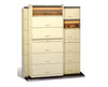 Stak-N-Lok BiSlider Retractable Door File Shelving Cabinet - 2/1 Binder Size, 42