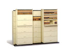 Stak-N-Lok BiSlider Retractable Door File Shelving Cabinet - 3/2