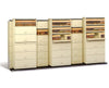 Stak-N-Lok BiSlider Retractable Door File Shelving Cabinet. 4/3 Binder Size, 36