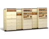 Stak-N-Lok BiSlider Retractable Door File Shelving Cabinet - 4/3 Legal Size, 36